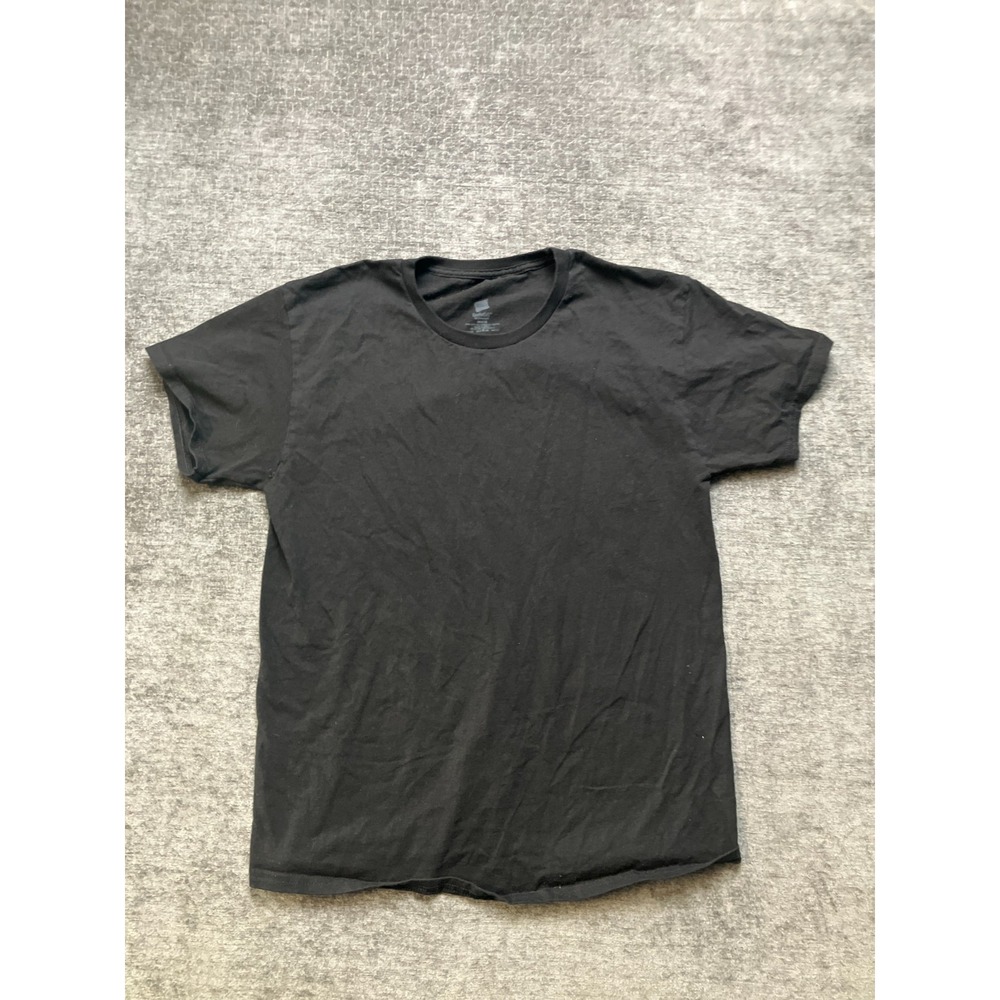 Hanes T Shirt Mens Medium Black ComfortSoft Cotton Short Sleeve Crew Neck Tee